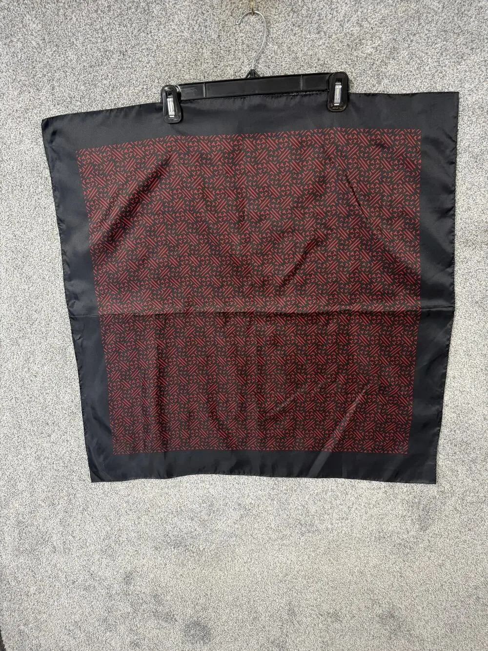 Vtg 70s 80s Totes Rain Scarf 26.5x26.5 Retro Mod New Wave Abstract Dark Academia